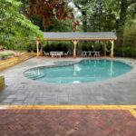 425 Twin Oak Rd, South Orange, NJ 07079 pavers around pool