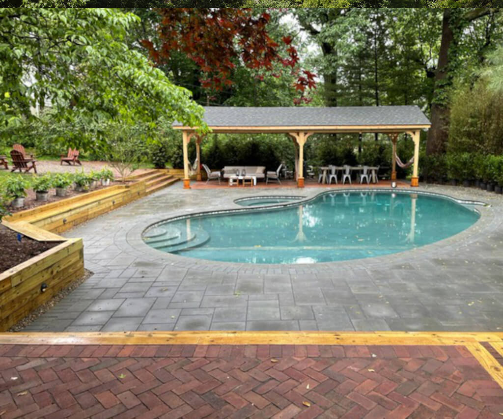 Pavers around Pool