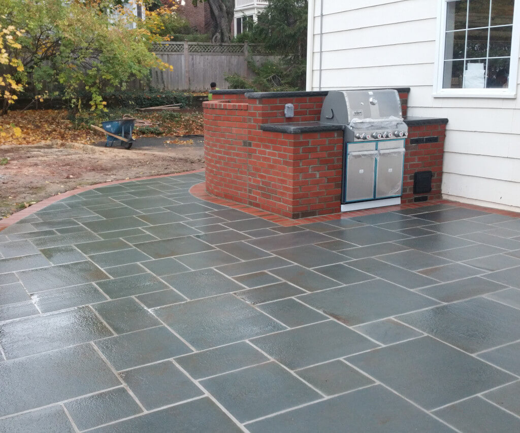 Outdoor Custom Brick Kitchen